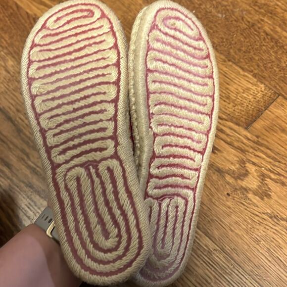 Acorn Women's Pink Suede Espadrille Slip-On Mule Size 7 - Picture 5 of 7